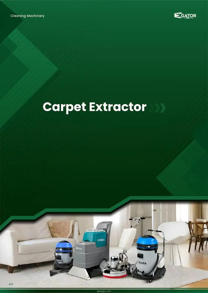 carpet extractor cleaning machinery catalogue