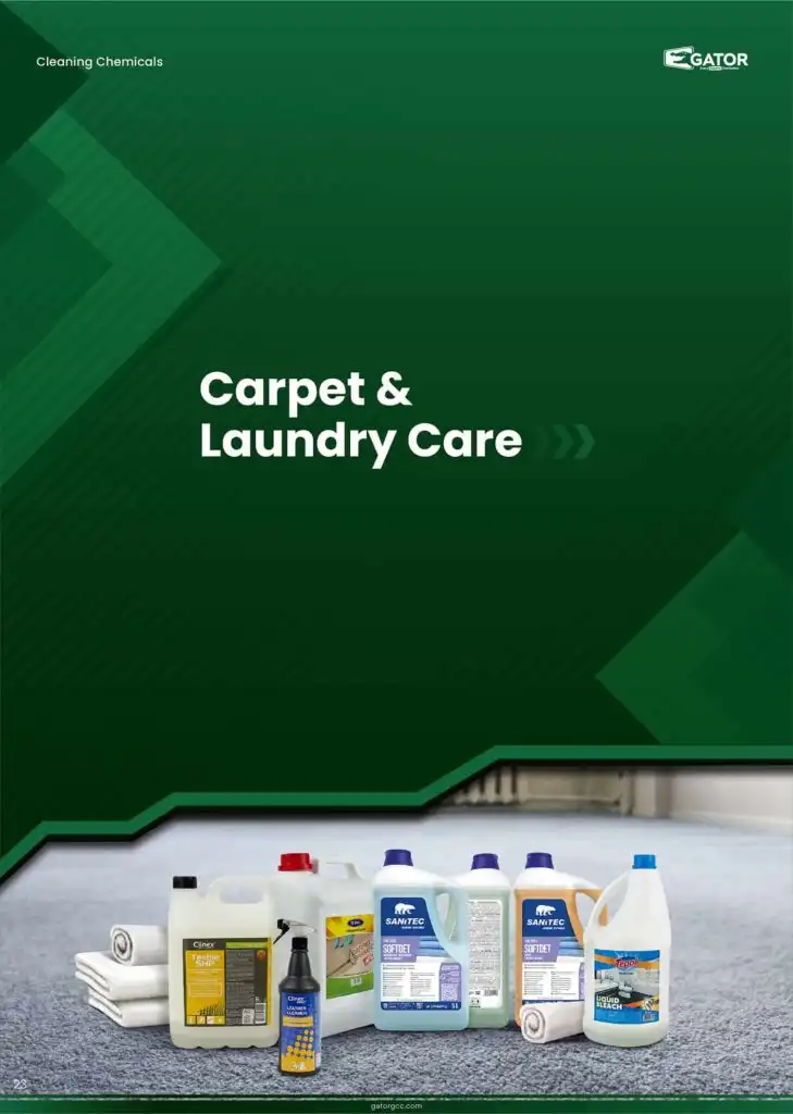 carpet & laundry care chemicals catalogue gator in Dubai