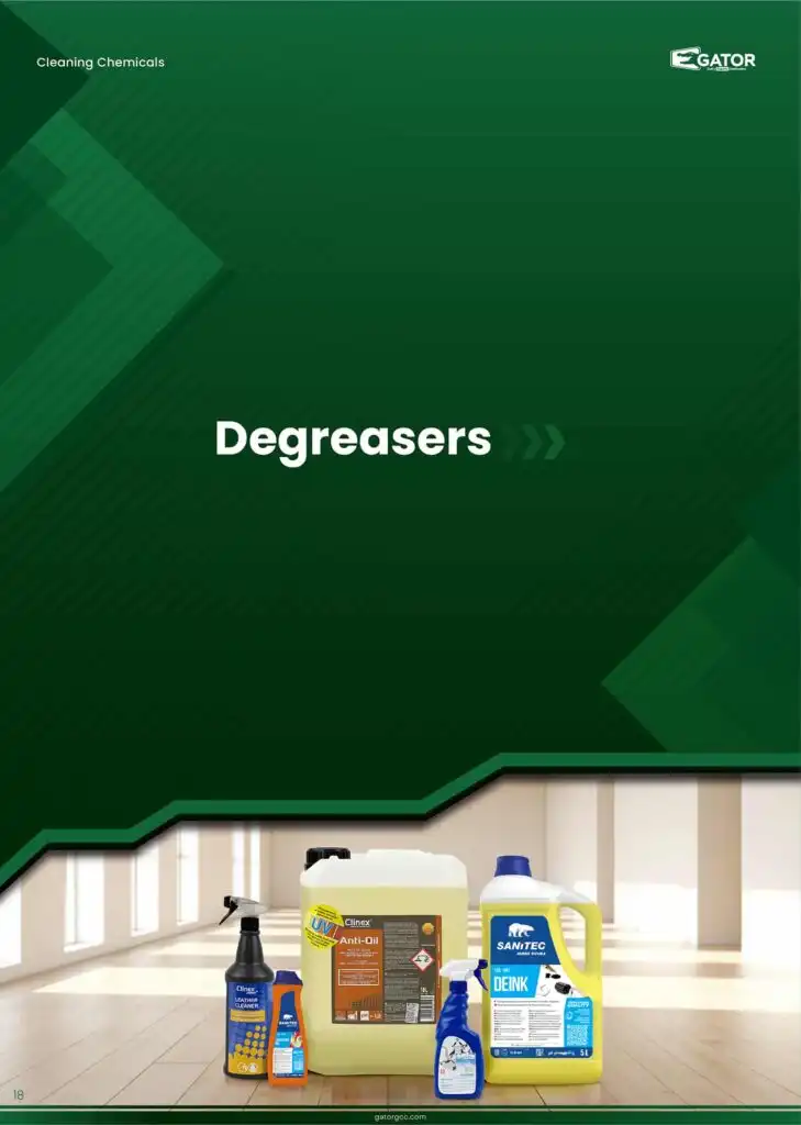 degreaser chemicals catalogue gator in Dubai