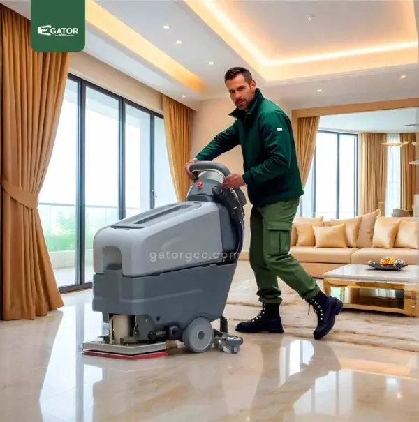 EX04 Excentr Floor Scrubber Dryer Automatic Walk Behind Machine Gator UAE