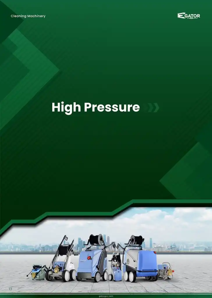 high pressure cleaning machinery catalogue