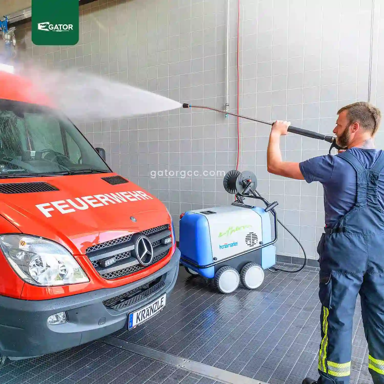 HP09 live Kranzle Therm 895-1 Hot Water Pressure Washer gator