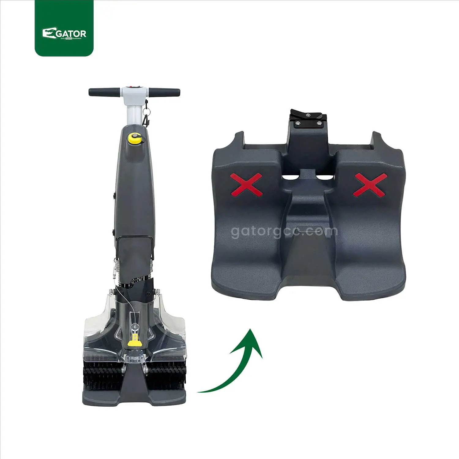 lower portion Gator Escalator cleaning machine EM20