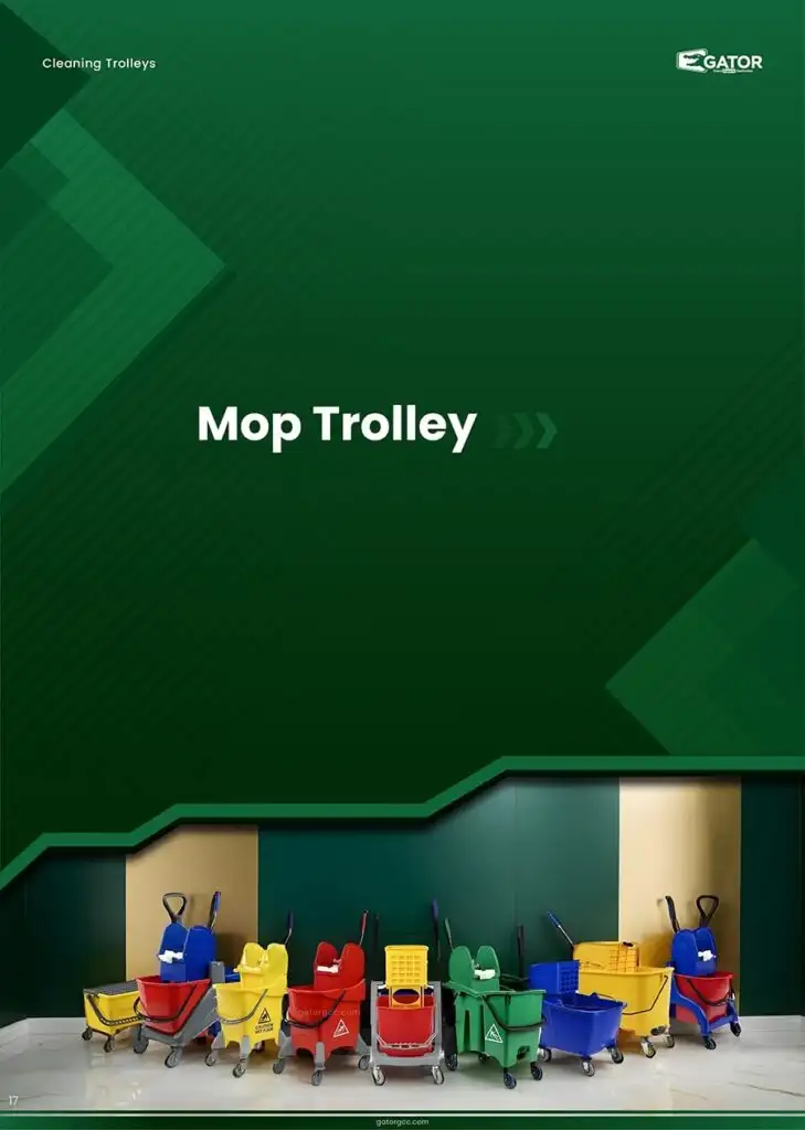 Mop Trolley cleaning trolley in dubai gator