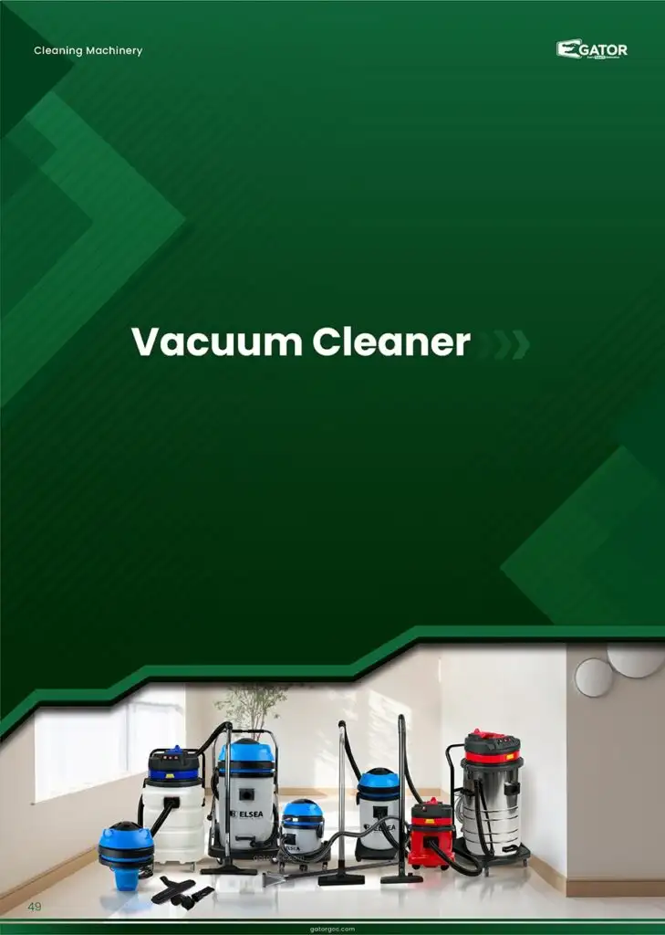 vaccum cleaner cleaning machinery catalogue